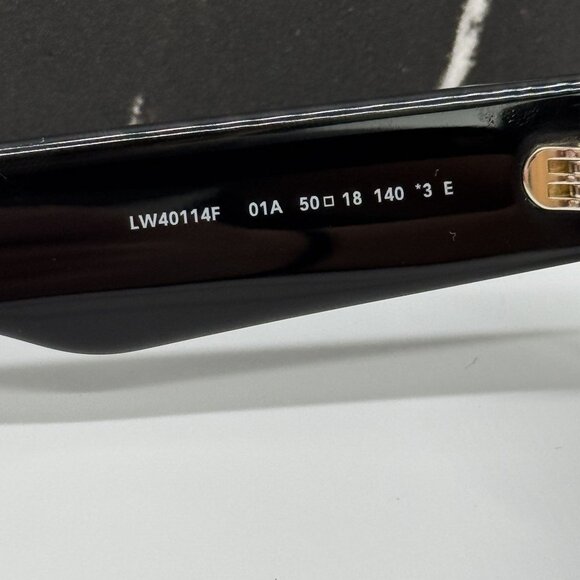 NEW LOEWE LW40114F 01A WOMEN SUNGLASSES BLACK LOEWE EYEWEAR - Picture 9 of 11